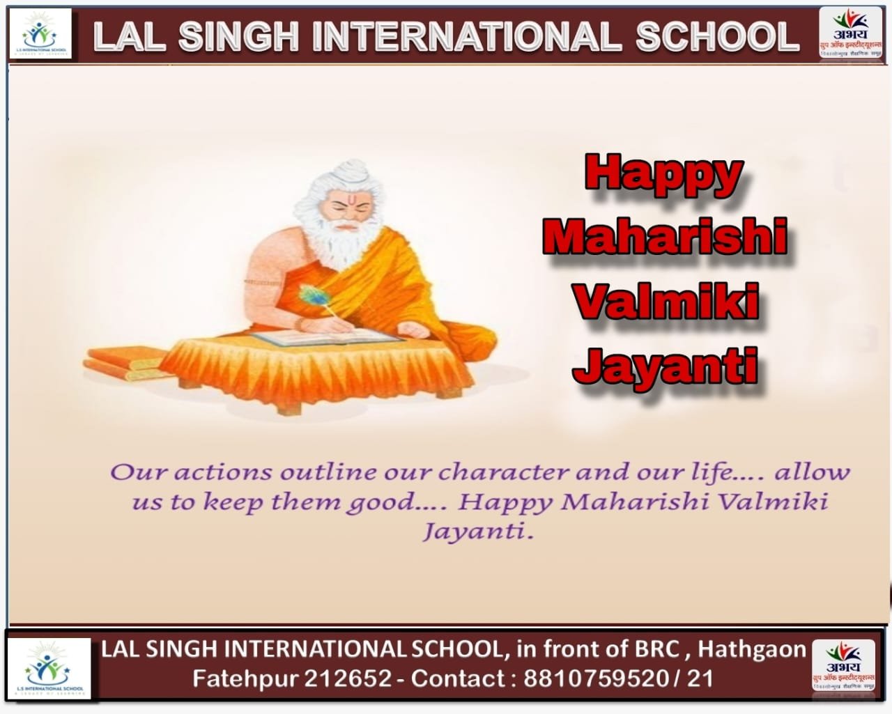 HAPPY MAHARISHI VALMIKI JAYANTI 